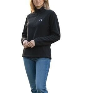 Under Armour Thin Fleece Black‎ Pullover L  Techcore Minimalist Casual Layer